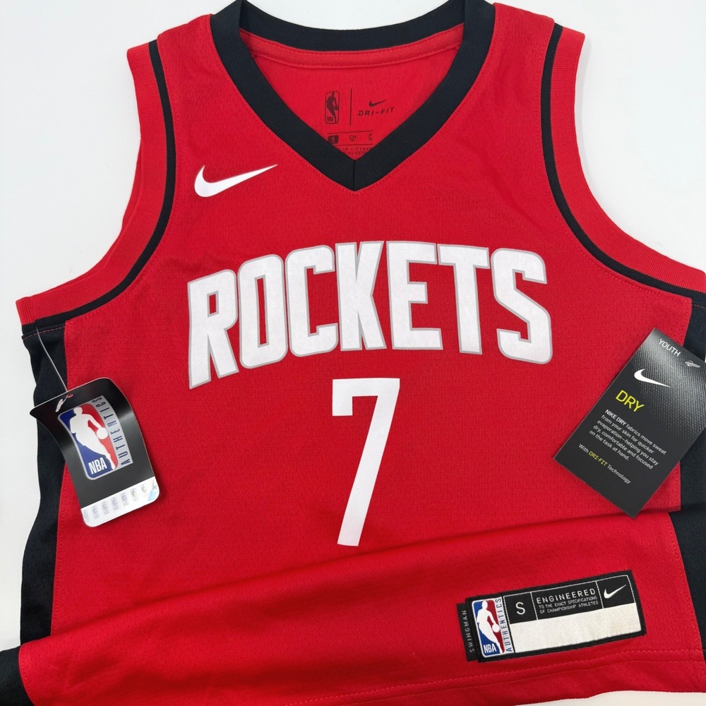 Nike Houston Rockets Victor‎ Oladipo NBA Jersey Youth Small Red 7 Dri-FIT NEW